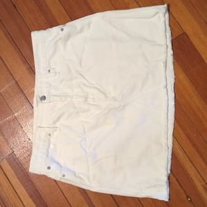 J crew denim skirt, waist 32, white